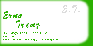 erno trenz business card